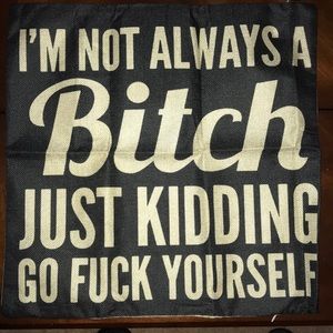 Decorative/Funny Pillowcase. NWOT